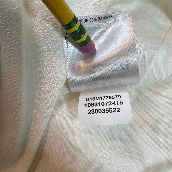 NWT Women's INC Cream Maxi Halter Dress Size 16 - Picture 11 of 12